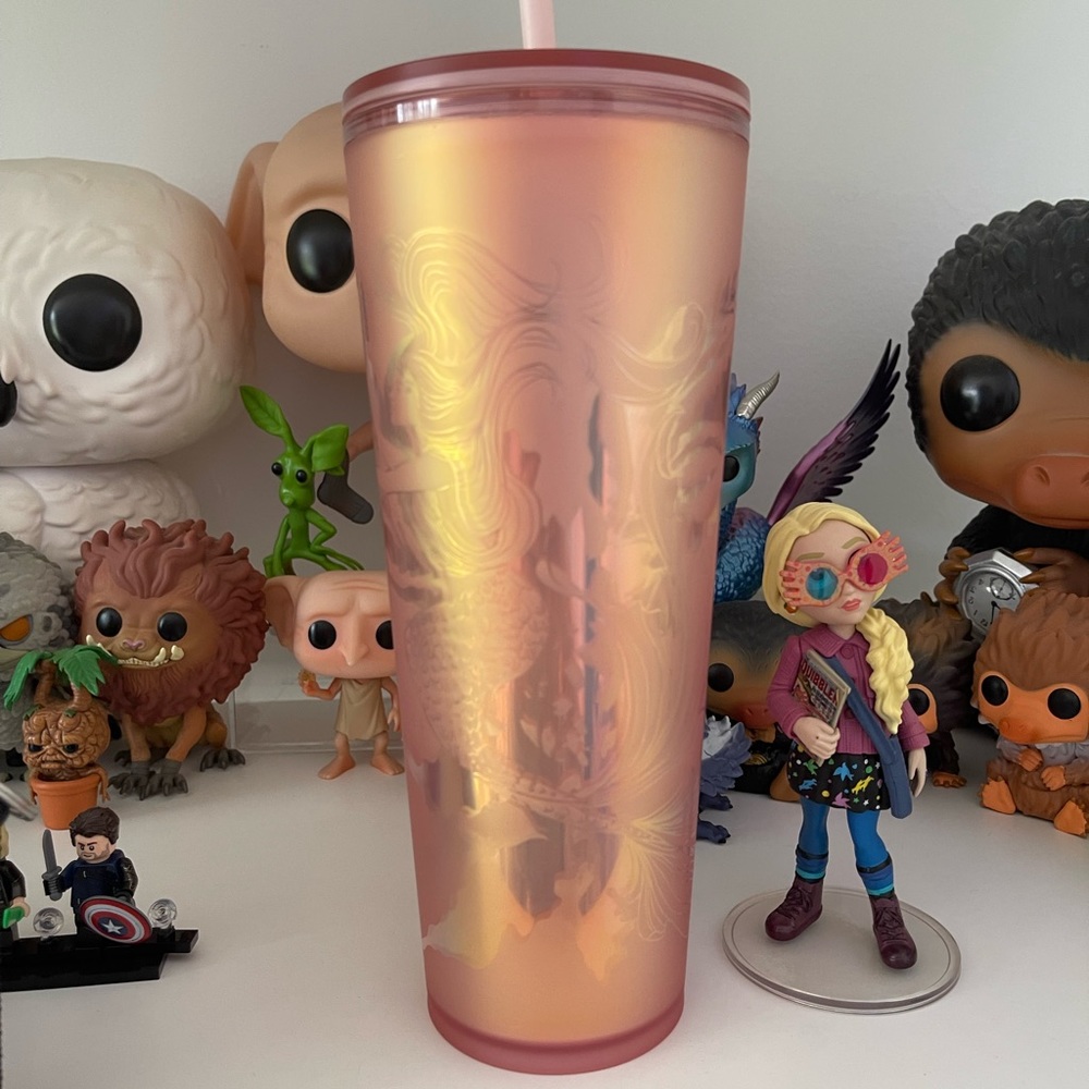 NWT💕Starbucks 2022 Spring Rose Gold Iridescent Siren Soft Touch Tumbler